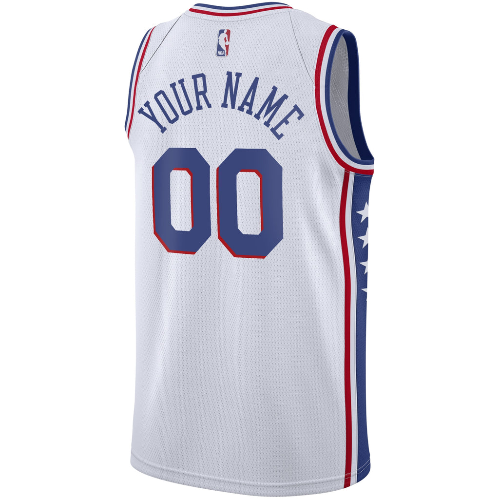 Philadelphia 76ers Nike Association Swingman Jersey - Custom - Youth